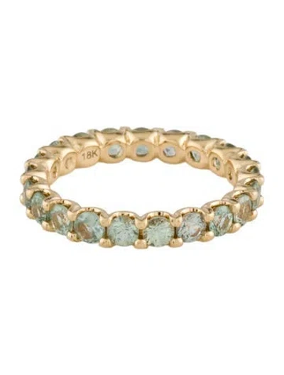 Pre-owned Ring 18k 2.45ctw Sapphire Eternity Band In Multi