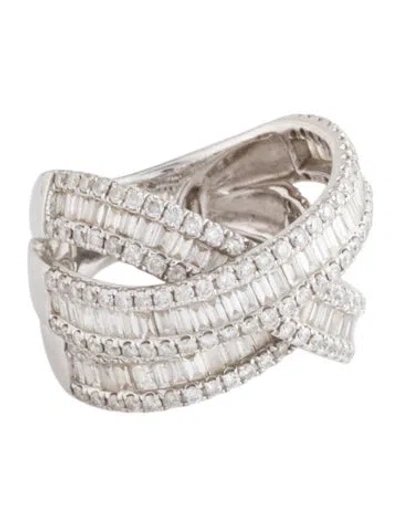 Pre-owned Ring 18k 2.50ctw Diamond Multi-band  In Multicolor
