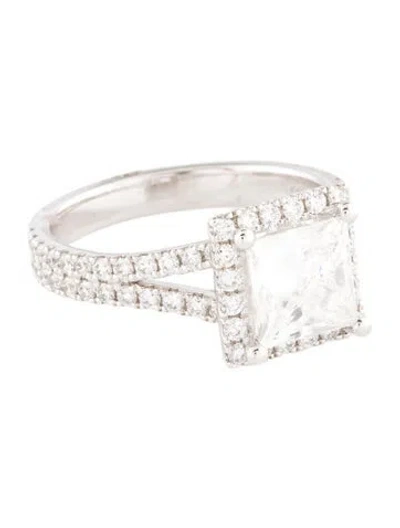 Pre-owned Ring 18k 2.53ctw Lab-grown Diamond Cocktail  In Multicolor