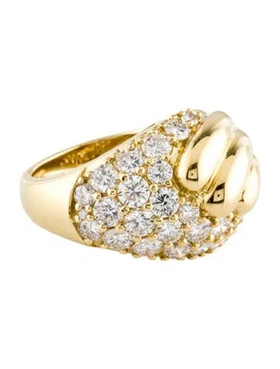 Pre-owned Ring 18k 2.59ctw Diamond Cocktail  In Multi