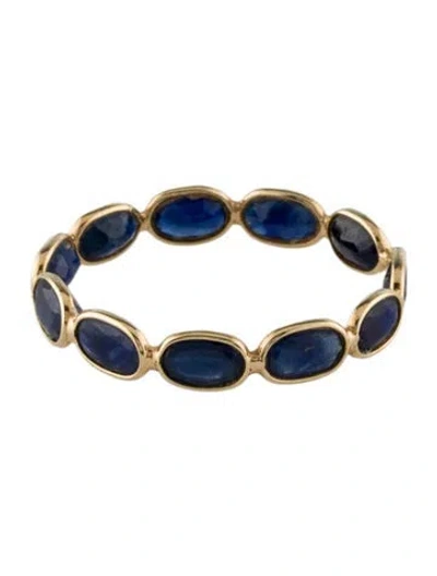 Pre-owned Ring 18k 2.86ctw Sapphire Eternity Band In Multi
