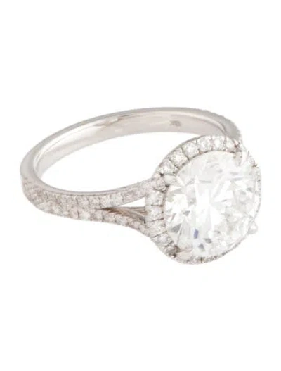 Pre-owned Ring 18k 3.52ct Lab-grown Diamond & Diamond Cocktail  In Multi