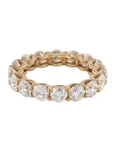 Pre-owned Ring 18k 3.68ctw Diamond Eternity Band In Multicolor