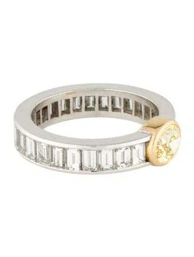 Pre-owned Ring 18k 5.19ctw Diamond Eternity Band In Multi