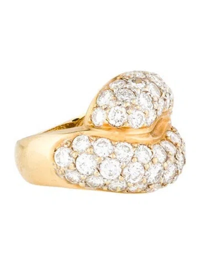 Pre-owned Ring 18k 5.48ctw Diamond Cocktail  In Multi