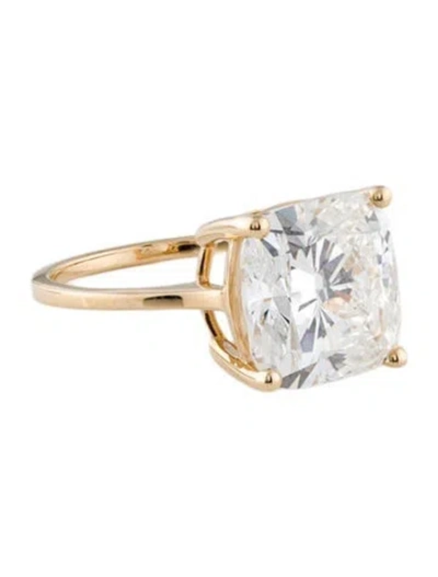 Pre-owned Ring 18k 7.58ct Lab-grown Diamond Cocktail  In Multi