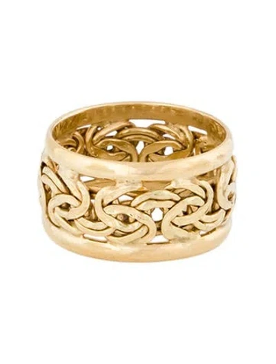 Pre-owned Ring 18k Band In Multicolor