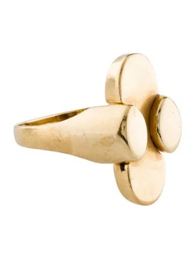 Pre-owned Ring 18k Cocktail  In Multi