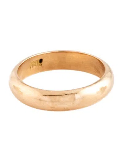 Pre-owned Ring 18k Comfort Fit Wedding Band In Multicolor