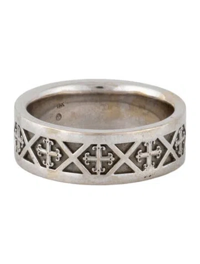 Pre-owned Ring 18k Cross Band  In Multicolor