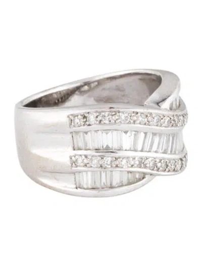 Pre-owned Ring 18k Diamond Band In Multi