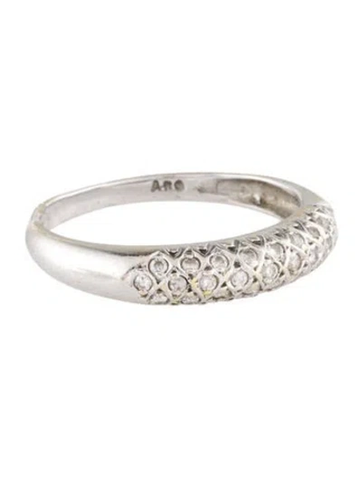 Pre-owned Ring 18k Diamond Band In Multi