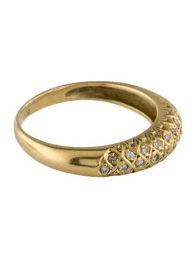 Pre-owned Ring 18k Diamond Band In Multi