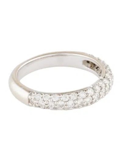 Pre-owned Ring 18k Diamond Band In Multi