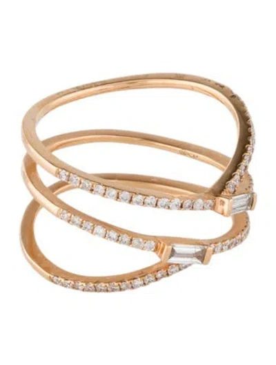 Pre-owned Ring 18k Diamond Band In Multi