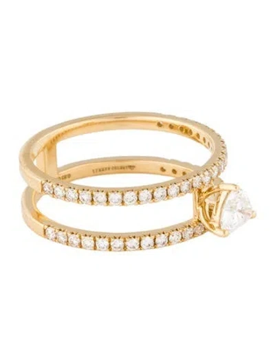 Pre-owned Ring 18k Diamond Band In Multi