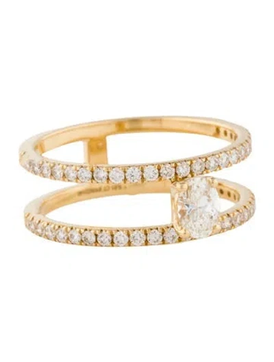 Pre-owned Ring 18k Diamond Band In Multi