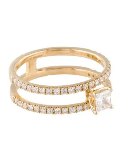 Pre-owned Ring 18k Diamond Band In Multi