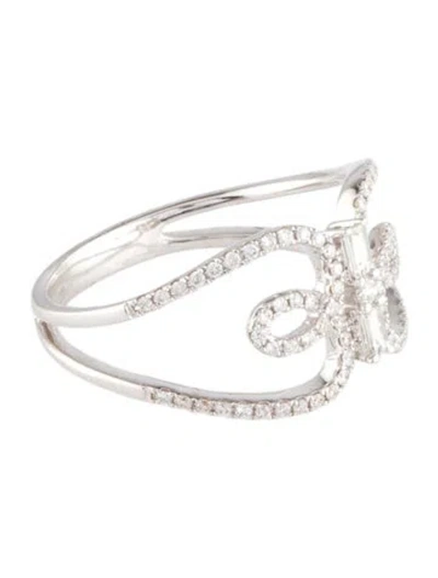 Pre-owned Ring 18k Diamond Band In Multi