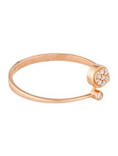 Pre-owned Ring 18k Diamond Band In Multi