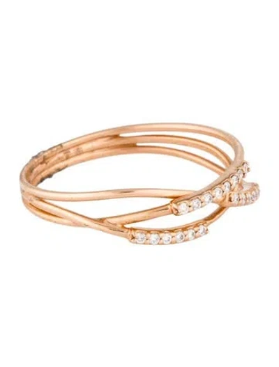 Pre-owned Ring 18k Diamond Band In Multi