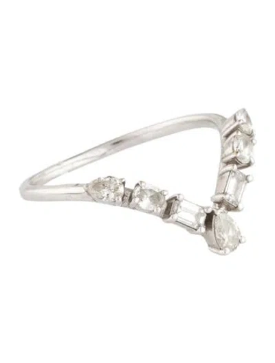 Pre-owned Ring 18k Diamond Band In Multi