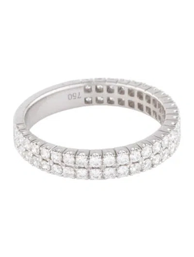Pre-owned Ring 18k Diamond Band In Multi