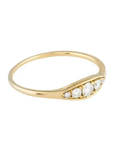Pre-owned Ring 18k Diamond Band In Multi