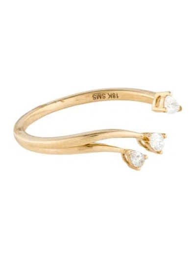 Pre-owned Ring 18k Diamond Band In Multi