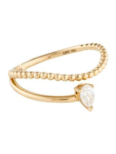 Pre-owned Ring 18k Diamond Band In Multi