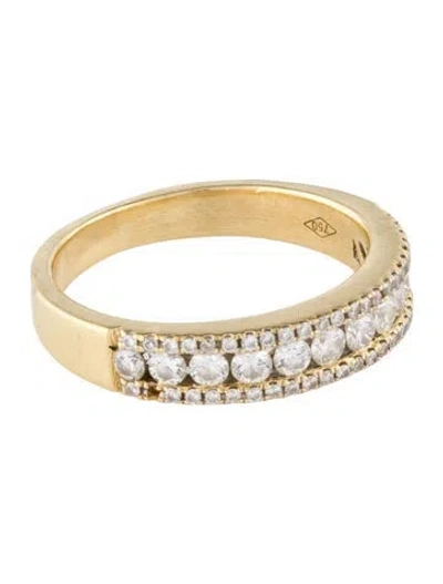 Pre-owned Ring 18k Diamond Band In Multi