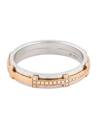 Pre-owned Ring 18k Diamond Band In Multi