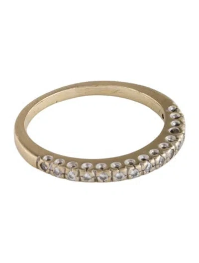 Pre-owned Ring 18k Diamond Band In Multi