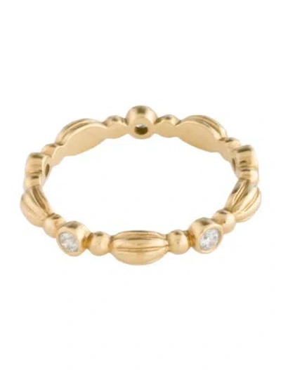 Pre-owned Ring 18k Diamond Band In Multi