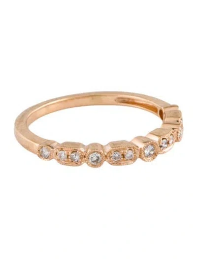 Pre-owned Ring 18k Diamond Band In Multi