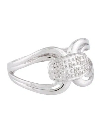 Pre-owned Ring 18k Diamond Band In Multicolor