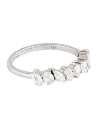 Pre-owned Ring 18k Diamond Band In Multicolor