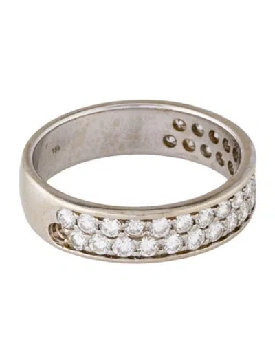 Pre-owned Ring 18k Diamond Band In Multicolor