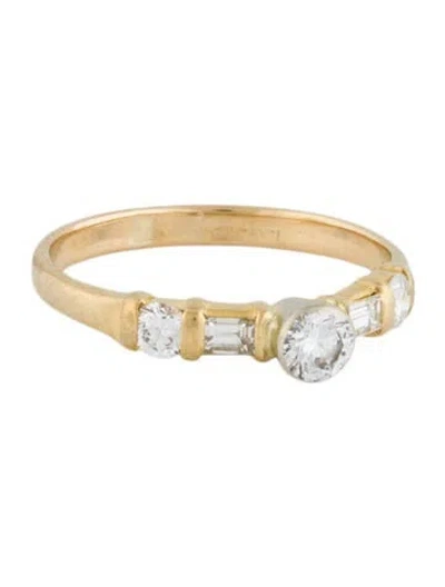 Pre-owned Ring 18k Diamond Band  In Multi