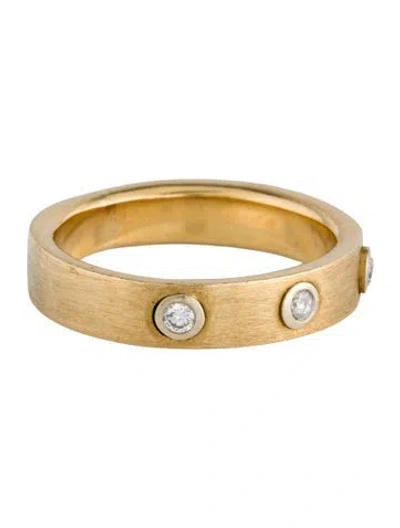 Pre-owned Ring 18k Diamond Band  In Multi