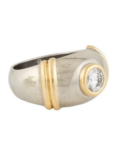 Pre-owned Ring 18k Diamond Band  In Multi