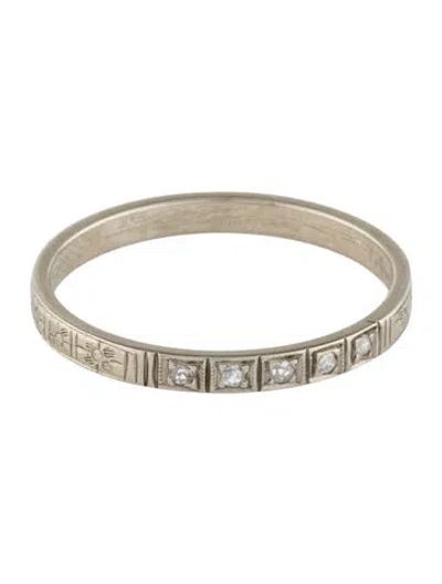 Pre-owned Ring 18k Diamond Band  In Multi