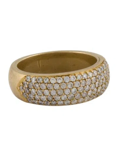 Pre-owned Ring 18k Diamond Band  In Multi