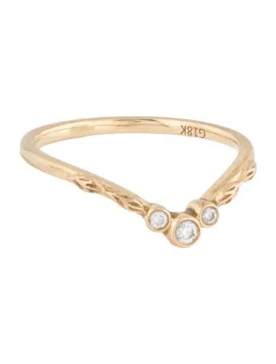 Pre-owned Ring 18k Diamond Band  In Multi