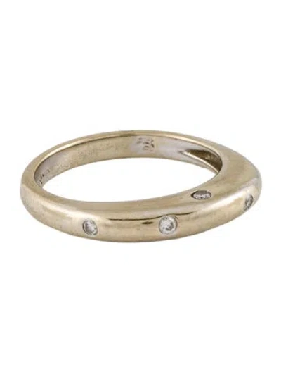 Pre-owned Ring 18k Diamond Band  In Multi