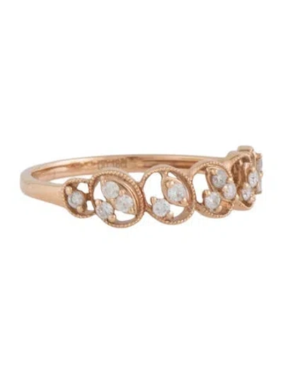 Pre-owned Ring 18k Diamond Band  In Multicolor