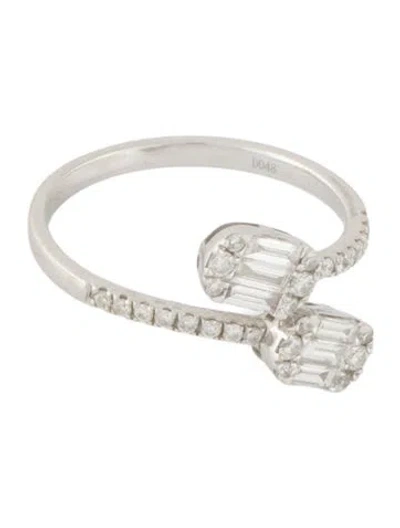 Pre-owned Ring 18k Diamond Bypass  In Multi