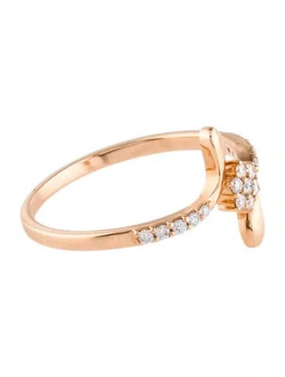 Pre-owned Ring 18k Diamond Cluster  In Multi