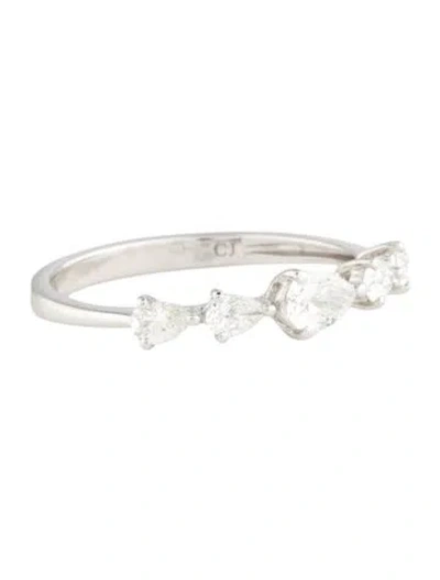 Pre-owned Ring 18k Diamond Cocktail Band In Multi