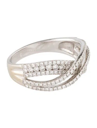 Pre-owned Ring 18k Diamond Cocktail  In Multi